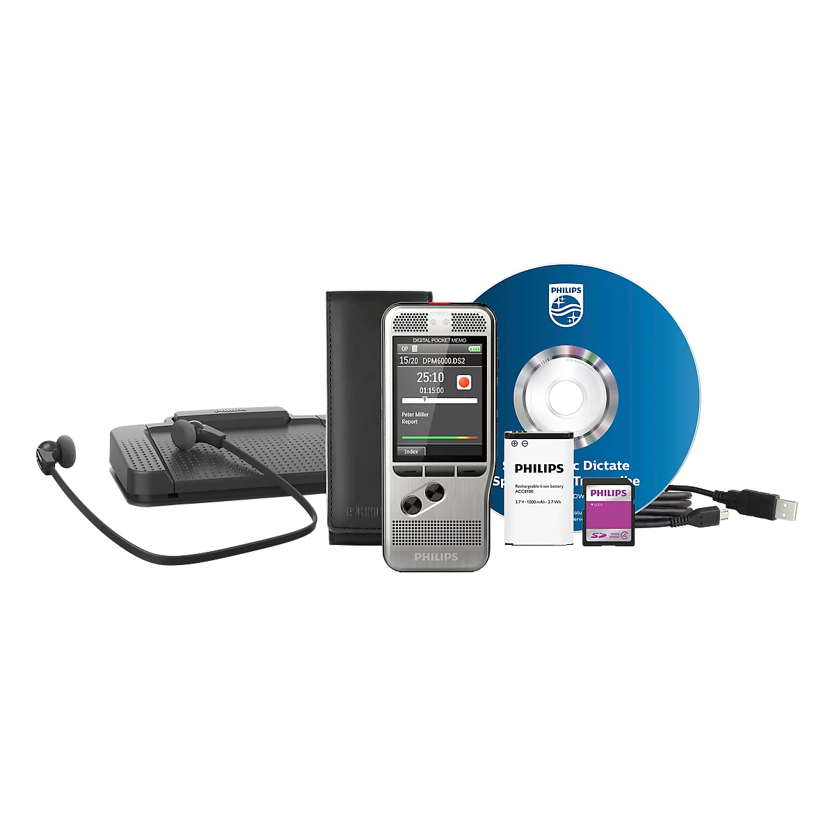Dicteer- en transcriptieset PHILIPS DPM 6700