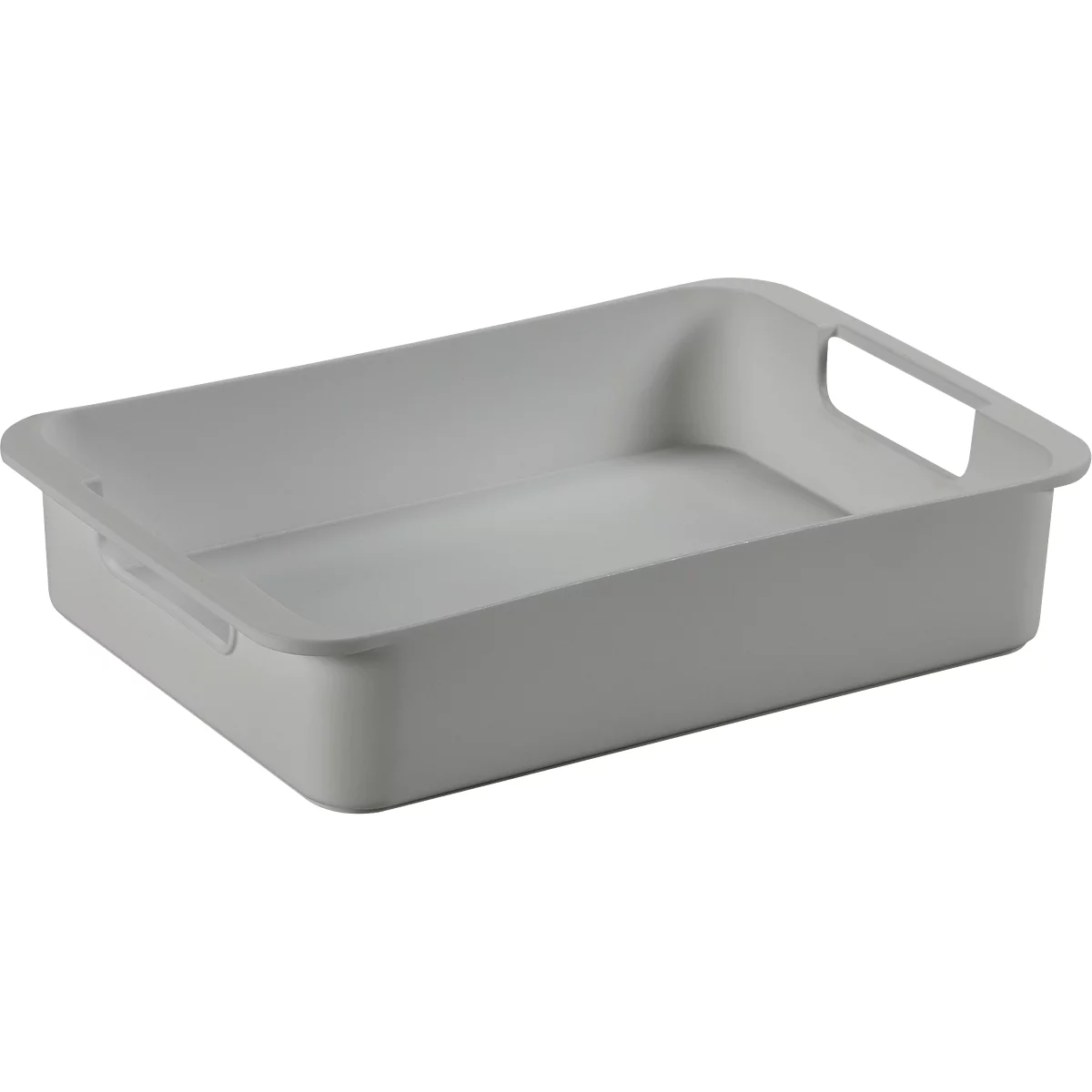 Dienblad Sunware®, maat M, voor Sigma Home Box met inhoud 24 l &amp; 32 l, L 340 x B 221 x H 68 mm, gerecycled polypropeen, lichtgrijs