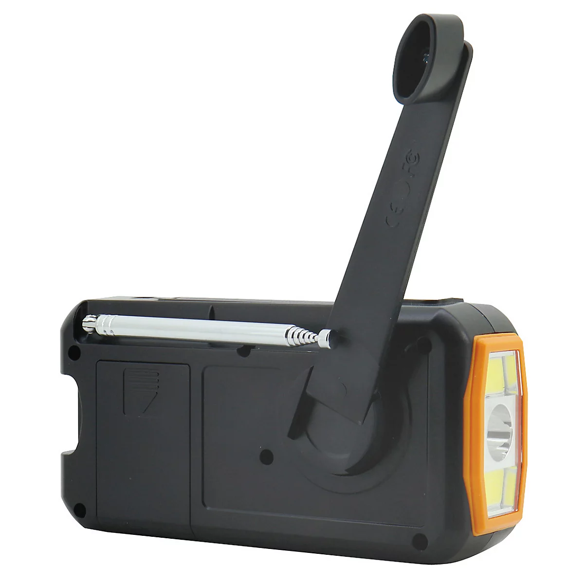 Digitalradio Soundmaster DAB1120R, DAB+/UKW-PLL, Li-Ion-Akku, Solarpanel/Dynamo, LED-Leuchte, B 153 x T 55 x H 75 mm, orange