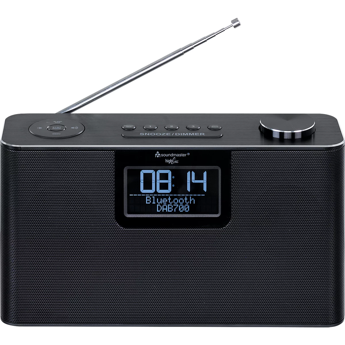 Digitalradio Soundmaster® DAB700SW, DAB+/UKW, Bluetooth/USB/Micro-SD, 3 Speichertasten & je 30 Festsenderspeicher, 2 x 6 W, Kopfhörerbuchse, schwarz