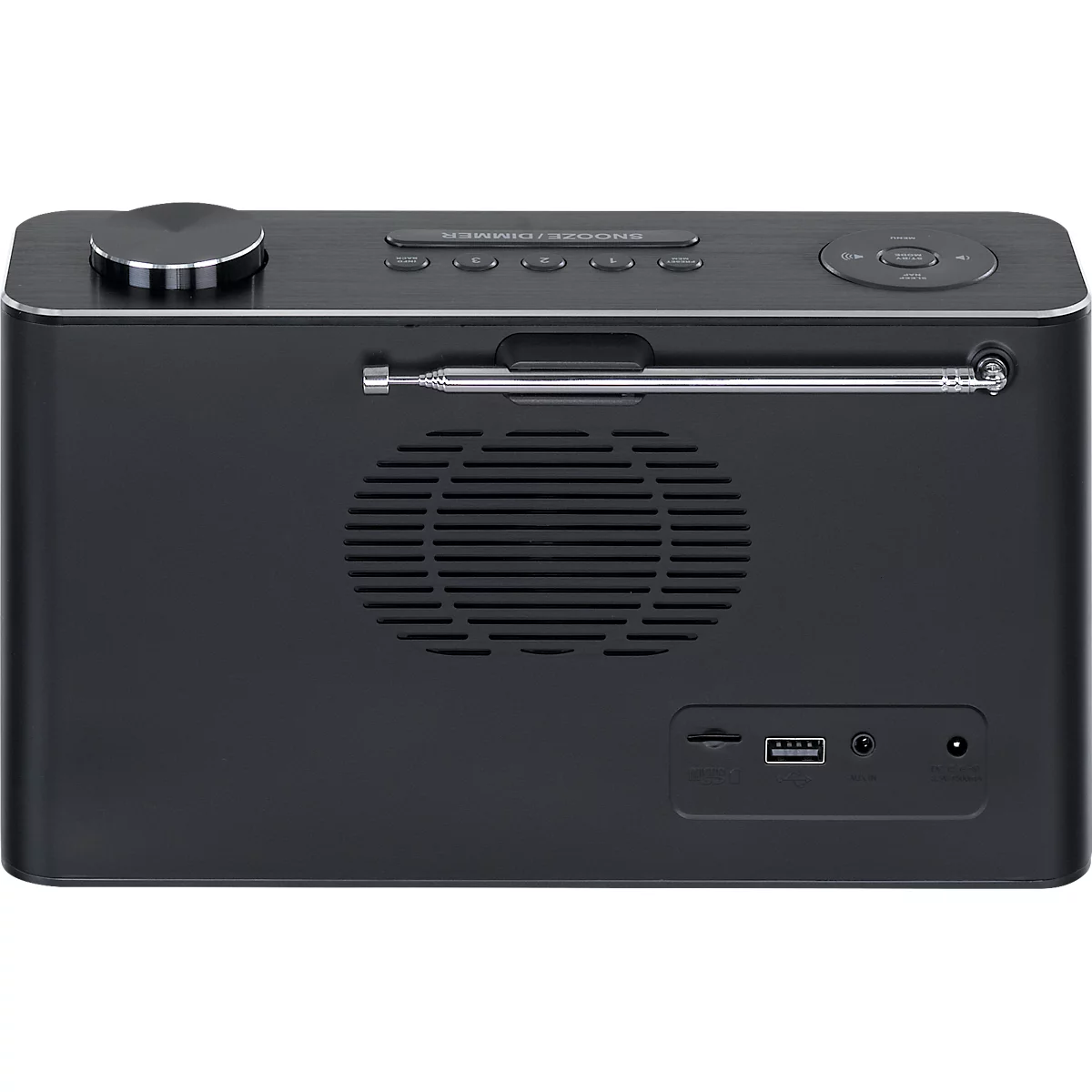 Digitalradio Soundmaster® DAB700SW, DAB+/UKW, Bluetooth/USB/Micro-SD, 3 Speichertasten & je 30 Festsenderspeicher, 2 x 6 W, Kopfhörerbuchse, schwarz
