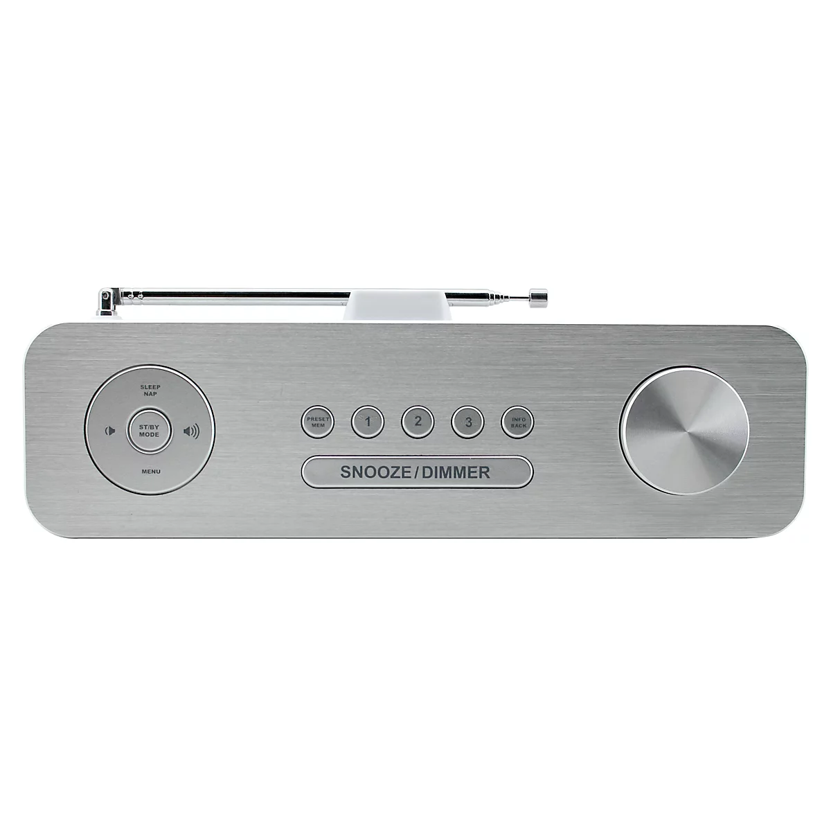 Digitalradio Soundmaster DAB700WE, DAB+/UKW, mit MP3, USB/Micro SD/Bluetooth, 20 Festsenderspeicher, B 240 x T 80 x H 140 mm, weiß