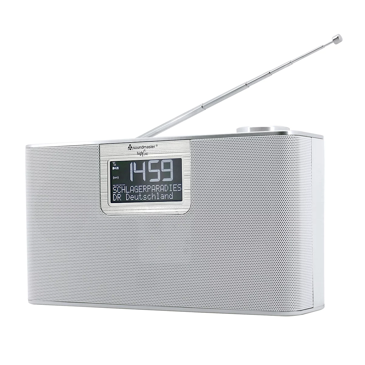 Digitalradio Soundmaster DAB700WE, DAB+/UKW, mit MP3, USB/Micro SD/Bluetooth, 20 Festsenderspeicher, B 240 x T 80 x H 140 mm, weiß