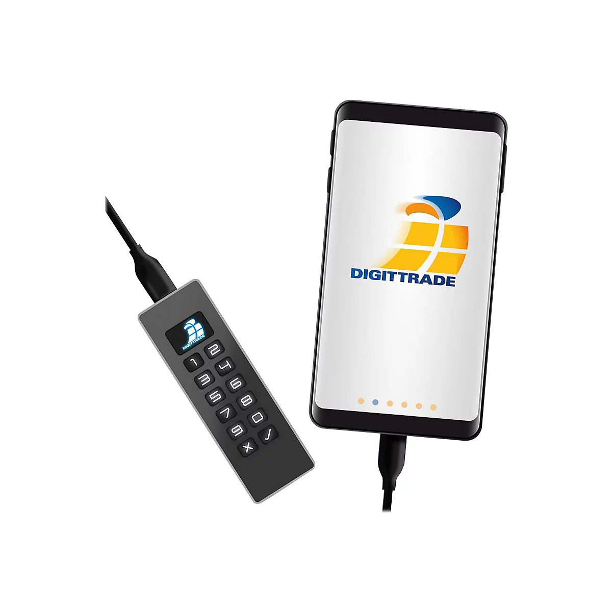 DIGITTRADE Kobra Stick Basic - USB-Flash-Laufwerk - verschlüsselt - 16 GB - USB-C
