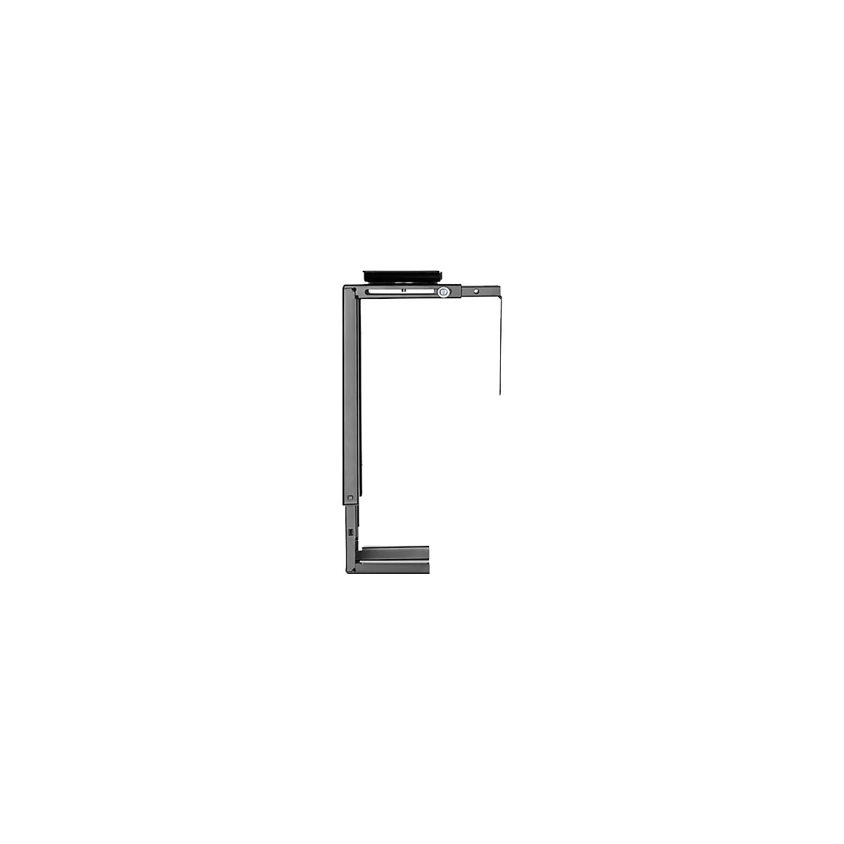 DIGITUS - Befestigungskit (Halter) - Easy-Locking - für Personal-Computer - Stahl - Schwarz