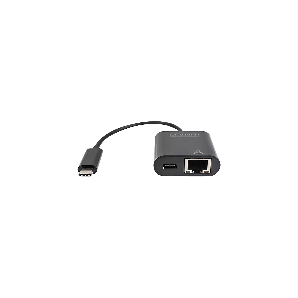 DIGITUS DN-3027 - Netzwerkadapter - USB-C - Gigabit Ethernet + USB-C