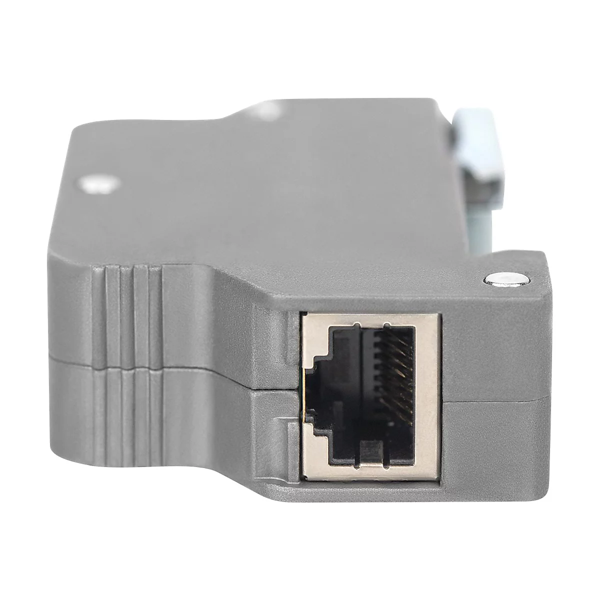 DIGITUS DN-95421 - PoE-Überspannungsschutz (DIN-Schienenmontage möglich) - Ausgangsanschlüsse: 1 - Grau