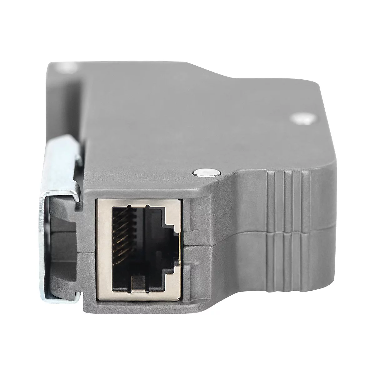 DIGITUS DN-95421 - PoE-Überspannungsschutz (DIN-Schienenmontage möglich) - Ausgangsanschlüsse: 1 - Grau
