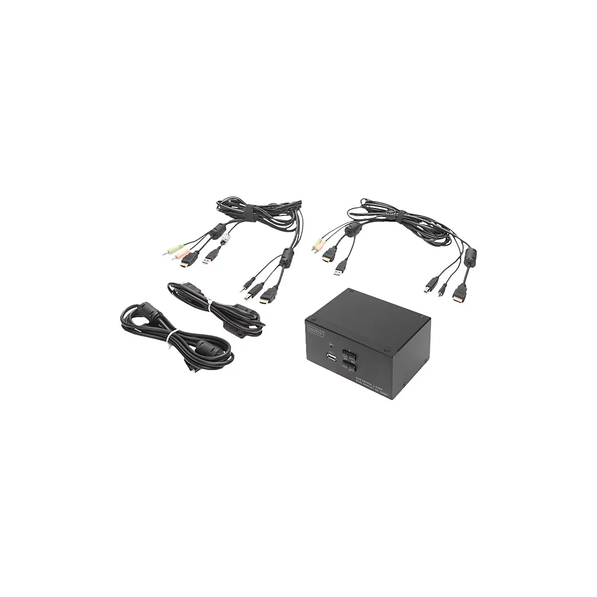 DIGITUS DS-12860 - KVM-/Audio-/USB-Switch - 2 Anschlüsse