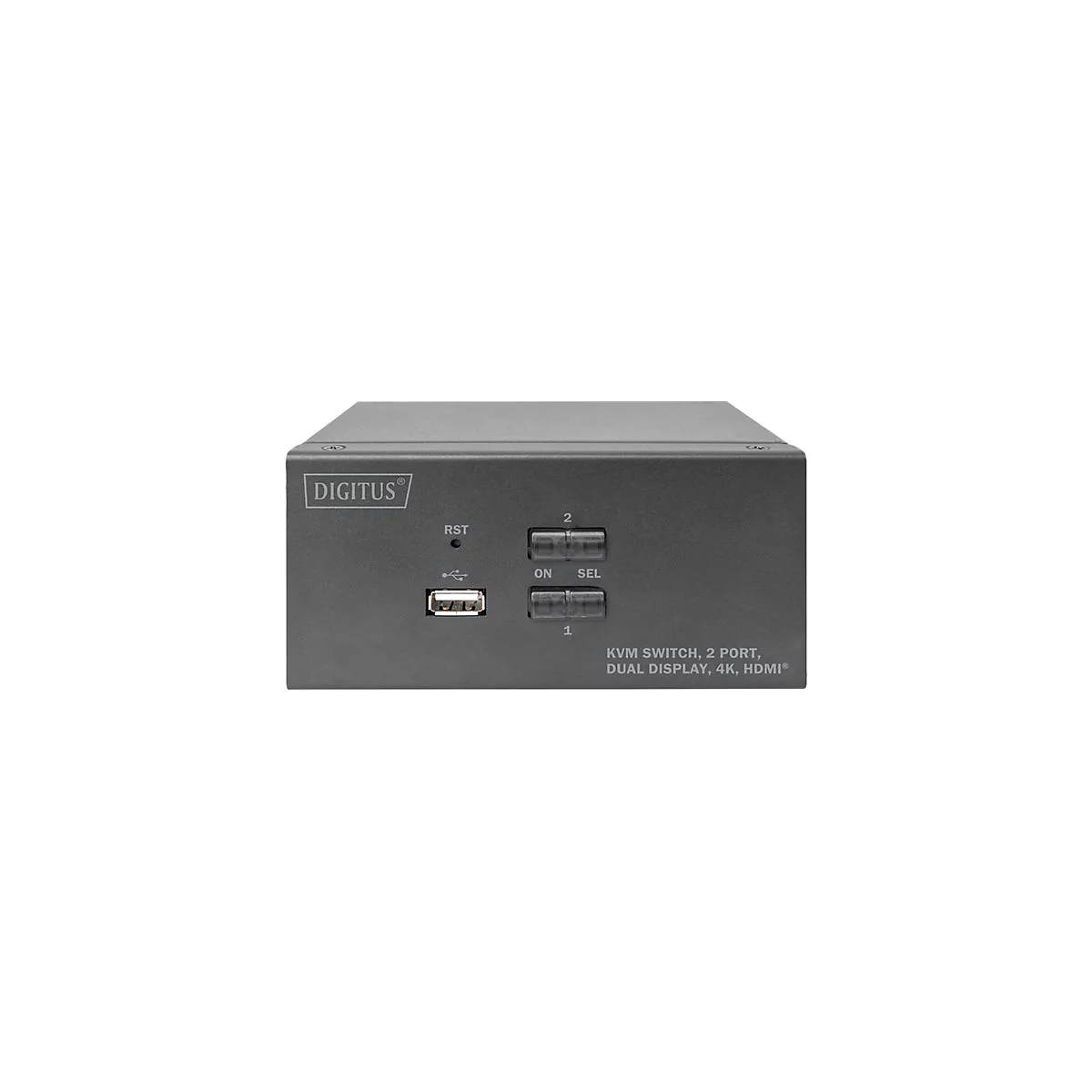 DIGITUS DS-12860 - KVM-/Audio-/USB-Switch - 2 Anschlüsse