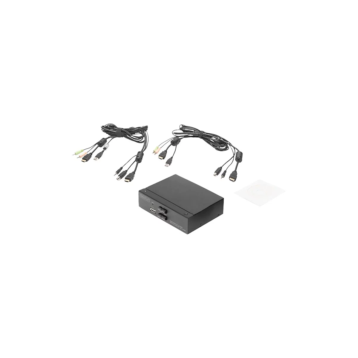 DIGITUS DS-12870 - KVM-/Audio-/USB-Switch - 2 Anschlüsse