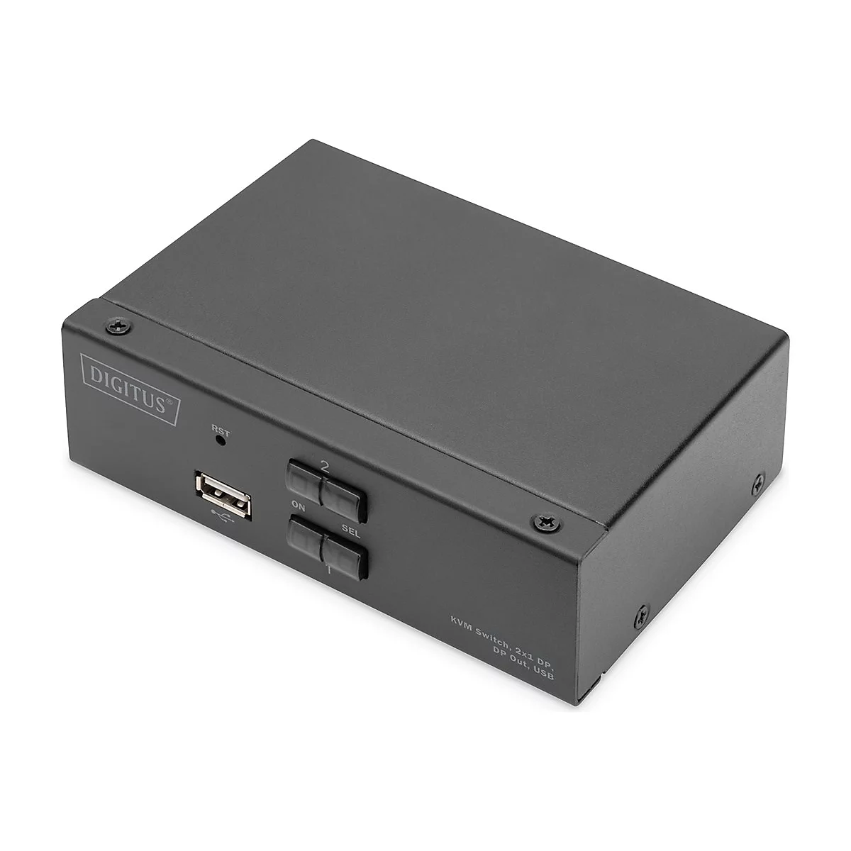 DIGITUS - KVM-/Audio-Switch - 2 x KVM/Audio - 1 lokaler Benutzer - Desktop