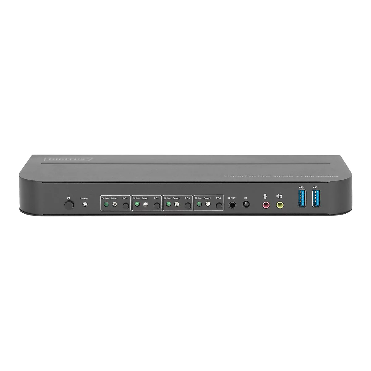 DIGITUS - KVM-/Audio-Switch - 4 x KVM/Audio - 1 lokaler Benutzer - Desktop