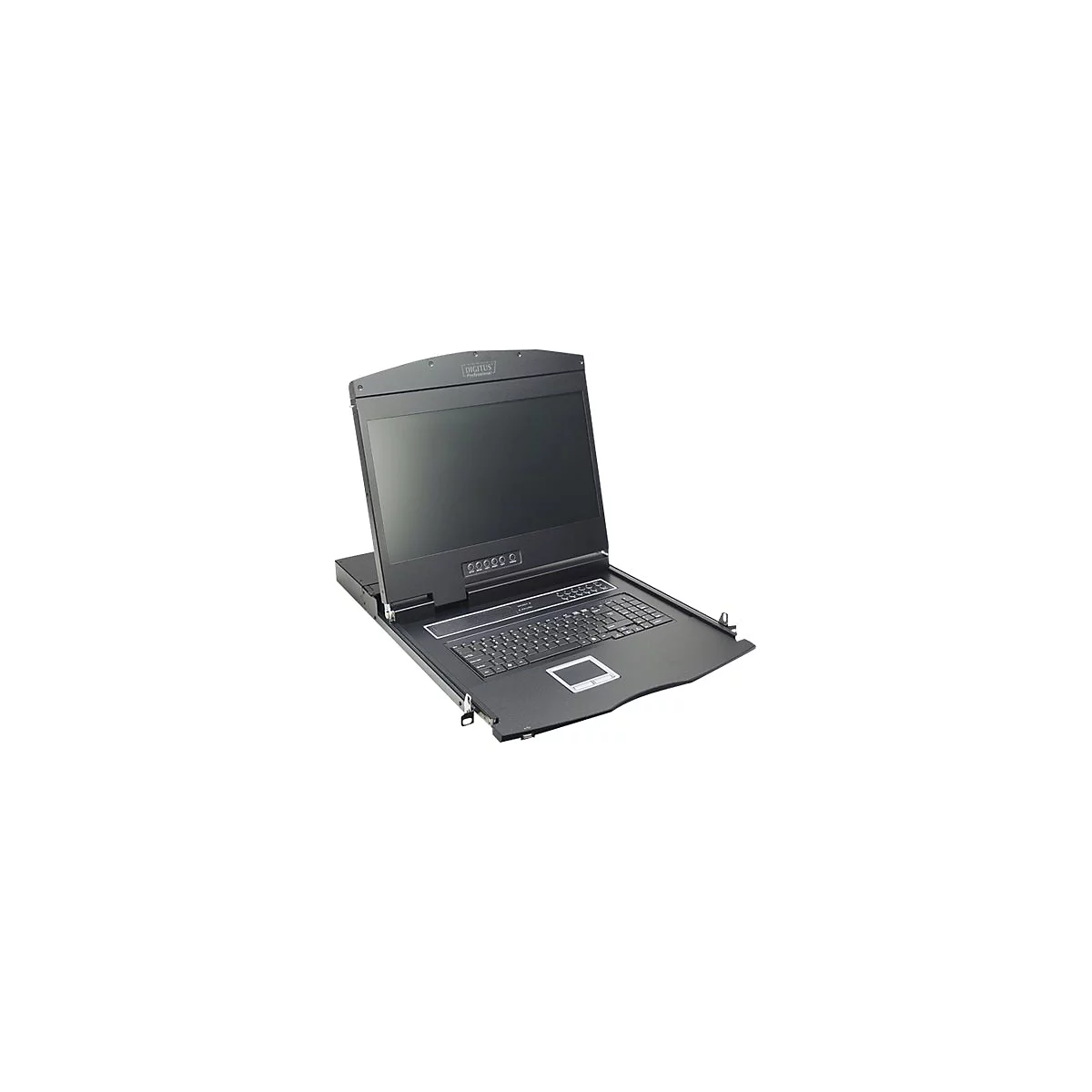 Digitus Professional DS-72211-1GE - KVM-Konsole mit KVM-Switch - 1 Anschlüsse - Deutsch - 48.3 cm (19') - Rack
