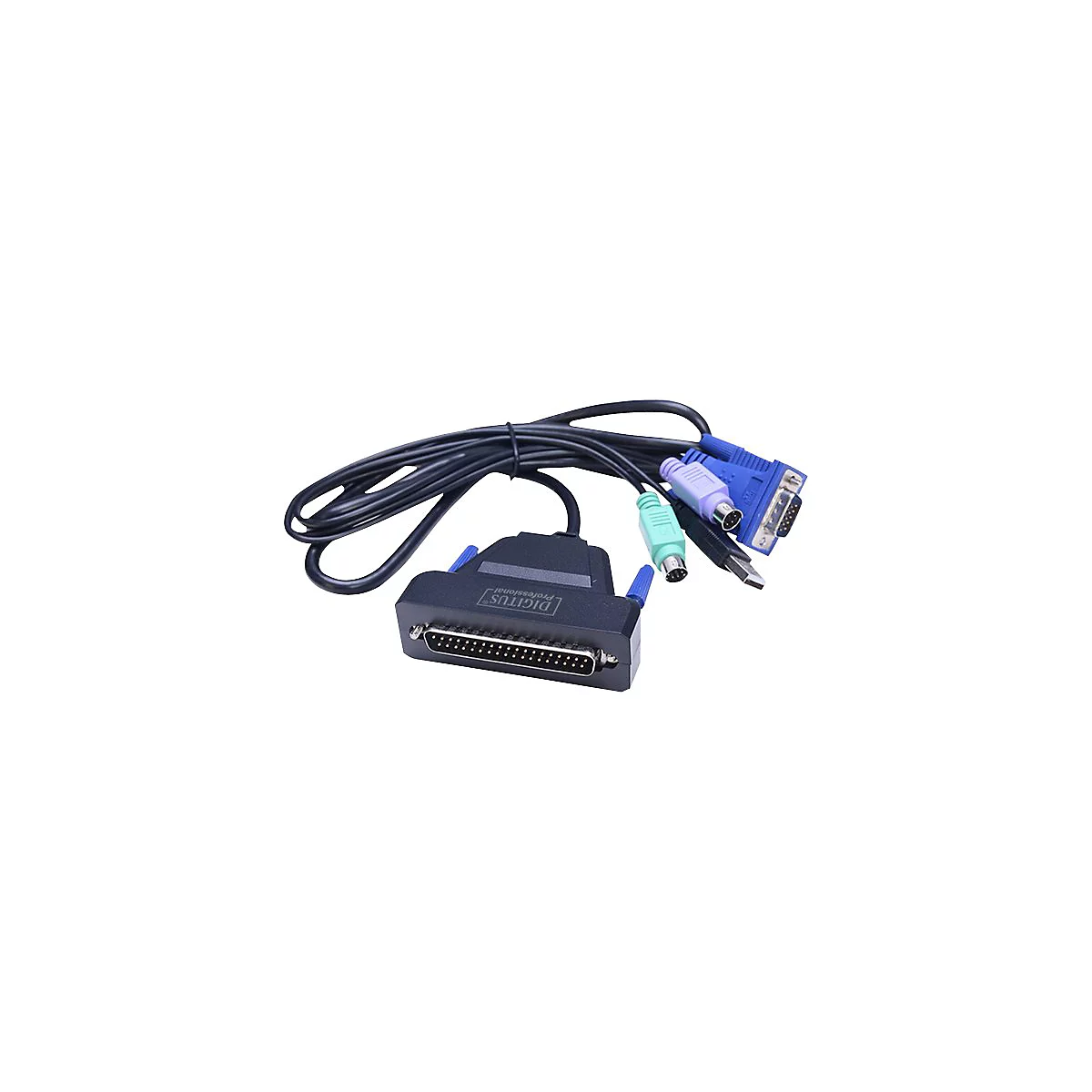 Digitus Professional DS-72211-1GE - KVM-Konsole mit KVM-Switch - 1 Anschlüsse - Deutsch - 48.3 cm (19') - Rack