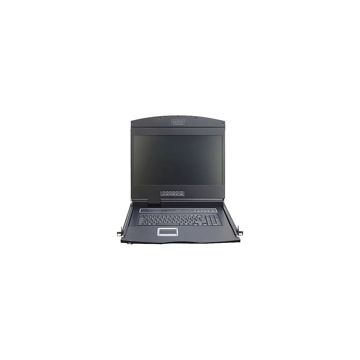 Digitus Professional DS-72211-4GE - KVM-Konsole mit KVM-Switch - 8 Anschlüsse - Deutsch - 48.3 cm (19') - Rack
