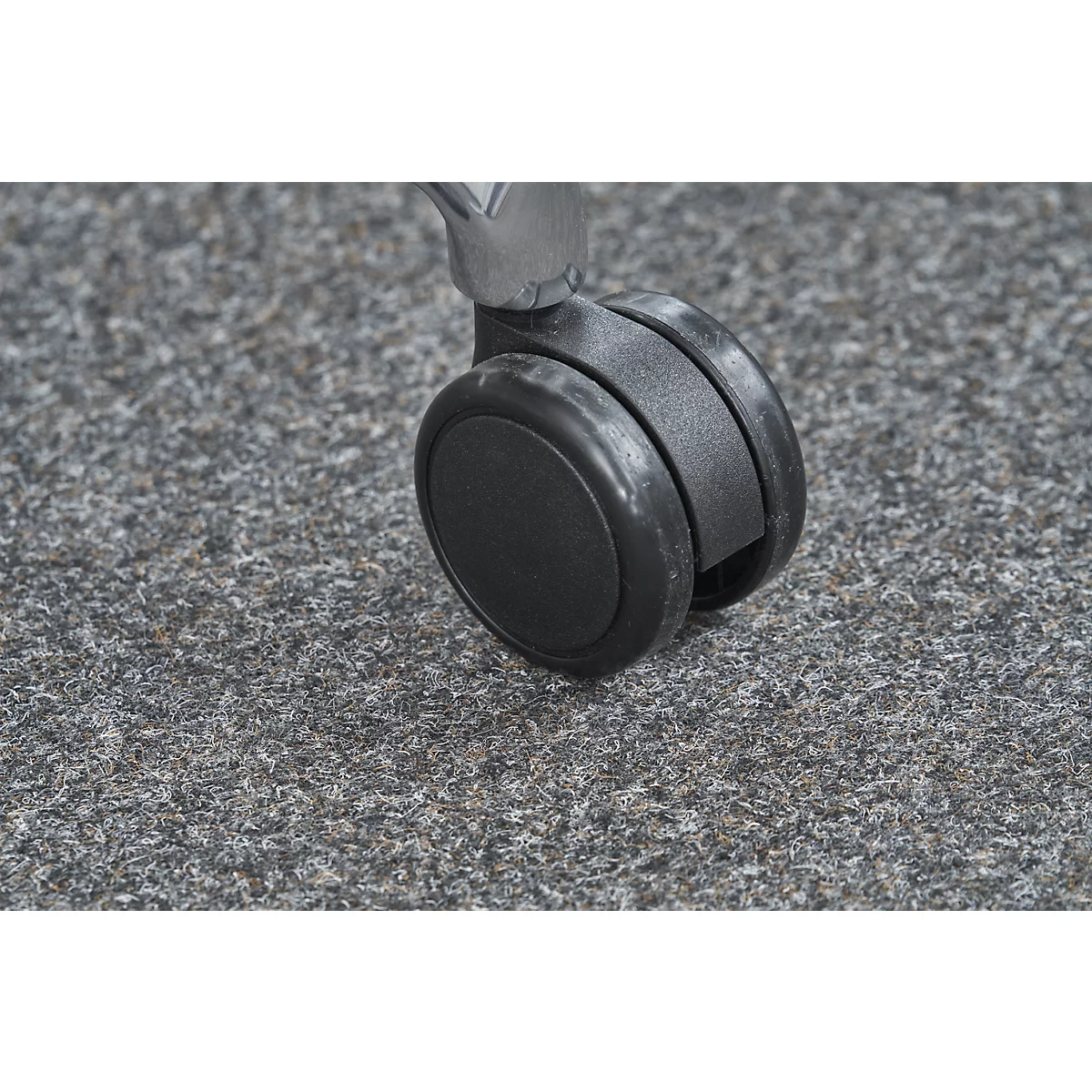 Directiestoel WAVE, met armleuningen, zwart/bruin