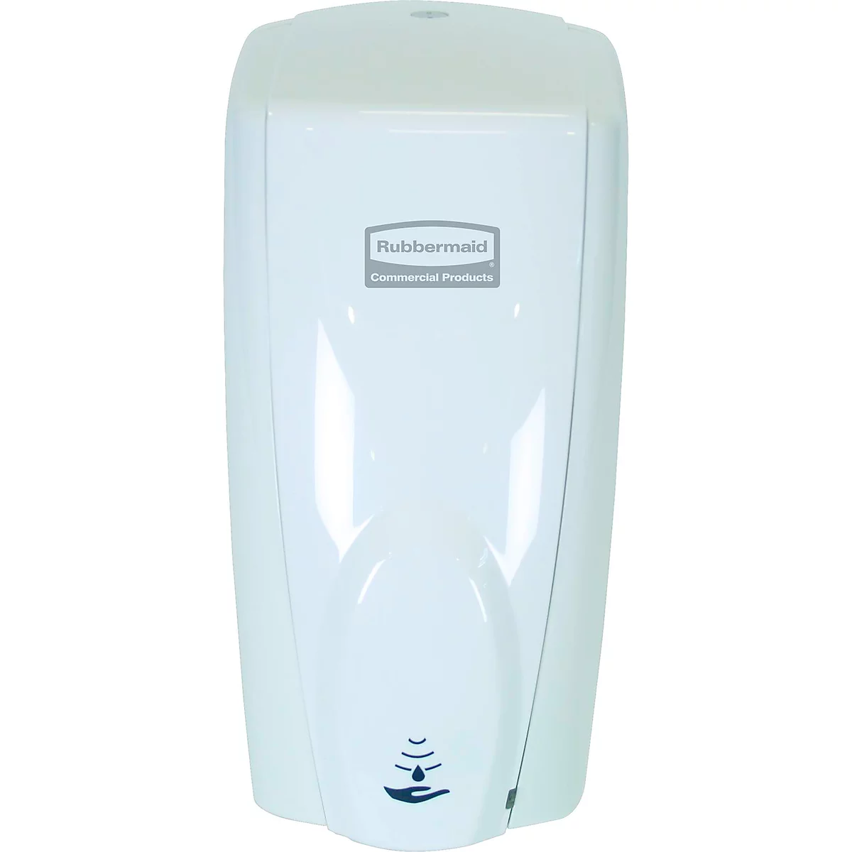 Dispensador automático para jabón y desinfectante Rubbermaid AutoFoam, 1100 ml, sin contacto, para pared/soporte, blanco