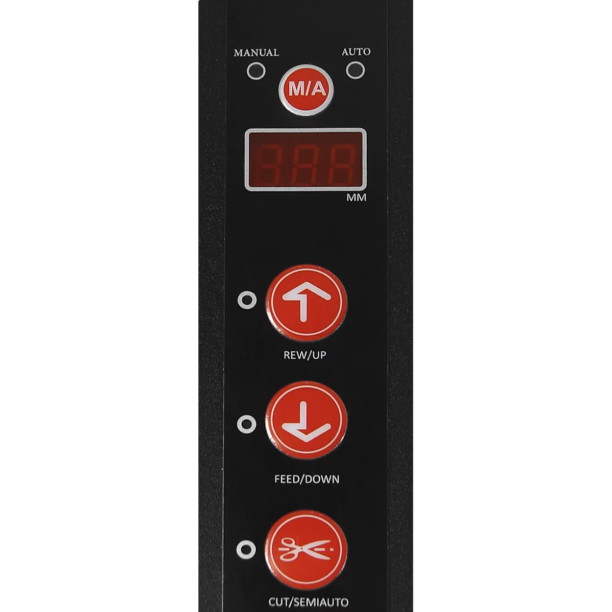 Dispensador de cinta adhesiva H700, automático, para rollos de Ø 300 x W 8-80 mm, 150 mm/s, acero, negro