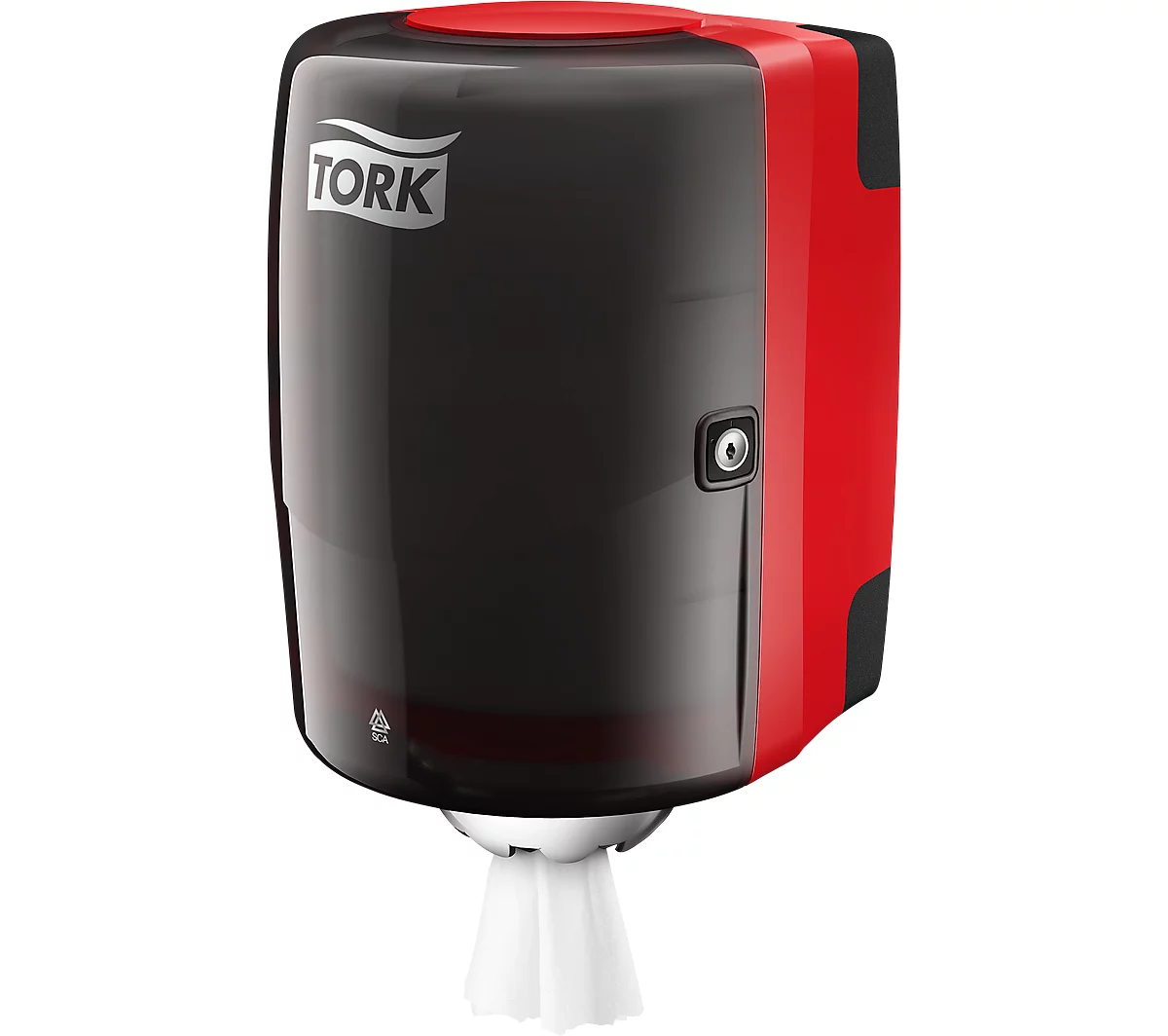Dispensador de desenrollado interior TORK, negro/rojo