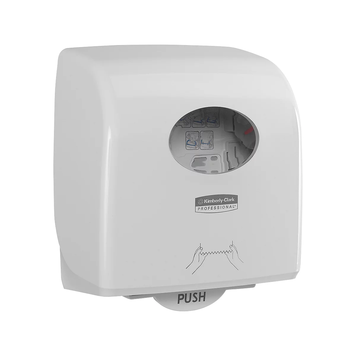 Dispensador de toallas en rollo Kimberly-Clark® Aquarius Slimroll 7955, para zonas de mucho tránsito, blanco
