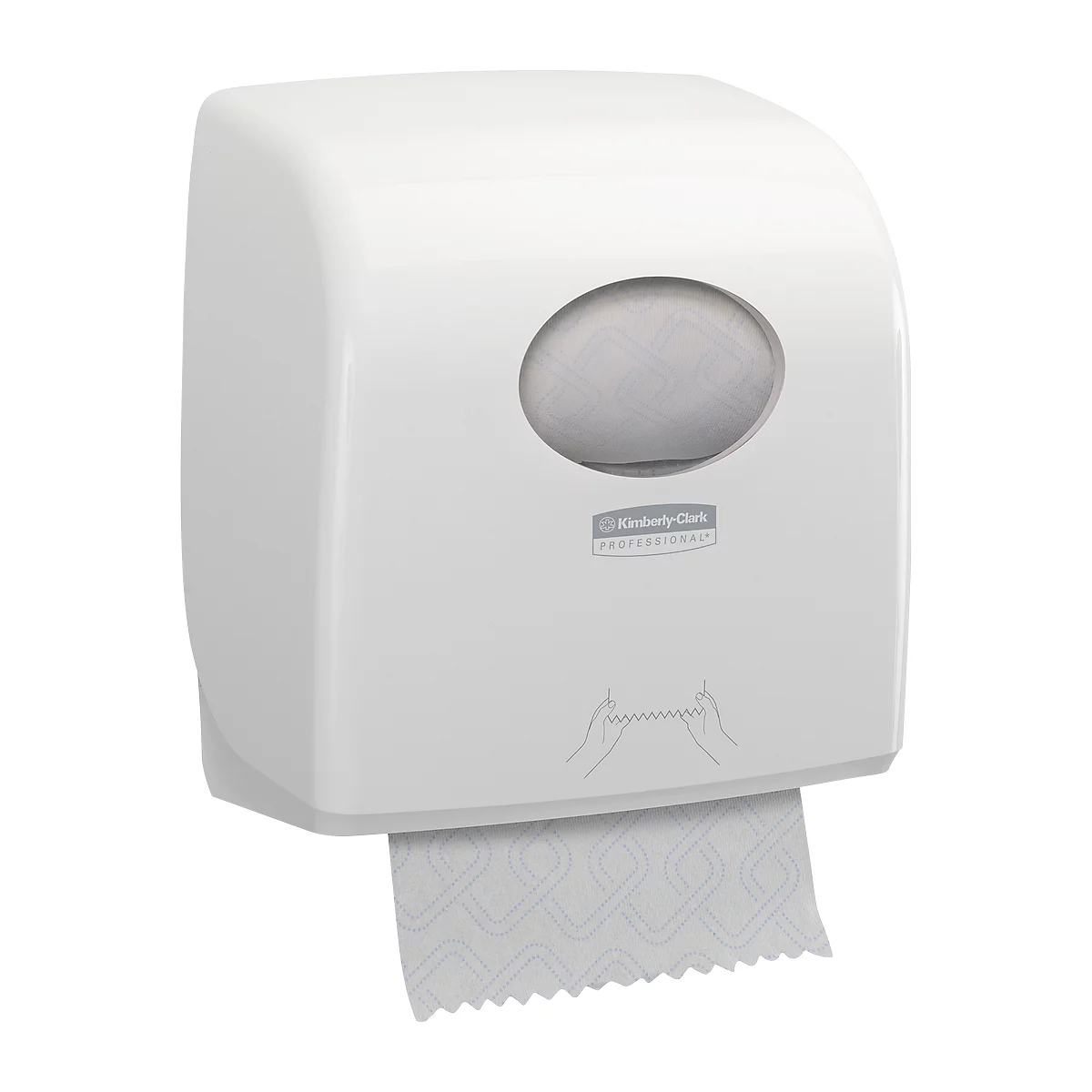 Dispensador de toallas en rollo Kimberly-Clark® Aquarius Slimroll 7955, para zonas de mucho tránsito, blanco