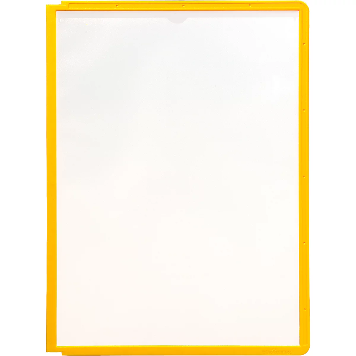 Yellow frame with a white area; ideal for presentations.