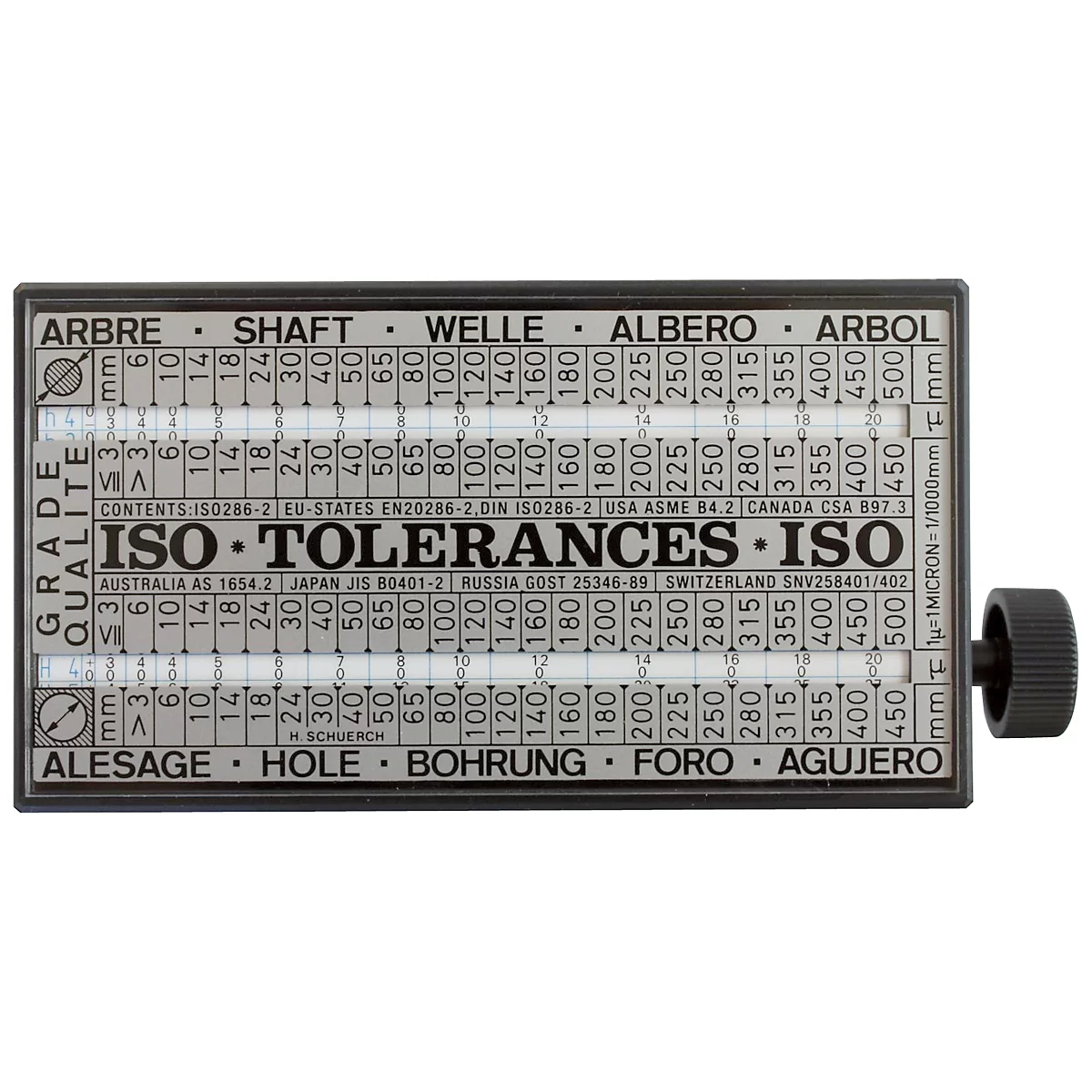 Display voor ISO toleranties