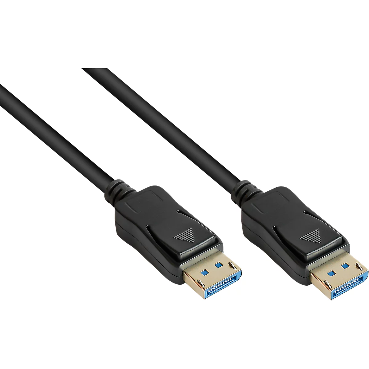 DisplayPort 2.0 kabel Goede verbindingen, tot 8K, tot 54 Gbit/s, koperdraden, vergrendelingsbeveiliging, lengte 1 m, zwart