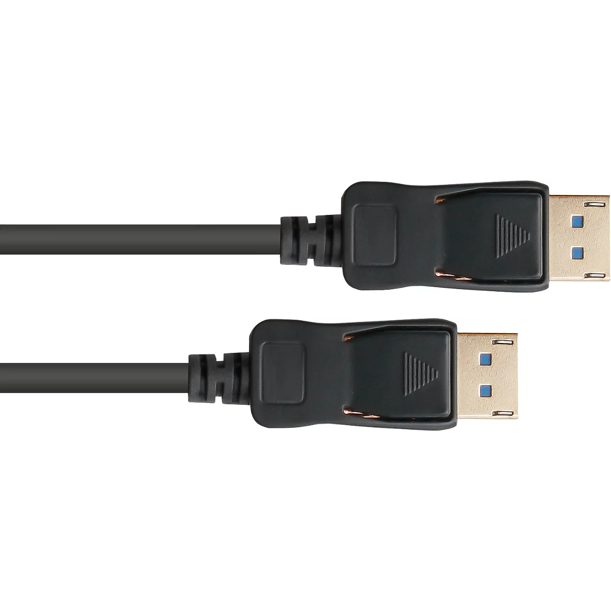 DisplayPort 2.0 kabel Goede verbindingen, tot 8K, tot 54 Gbit/s, koperdraden, vergrendelingsbeveiliging, lengte 1 m, zwart