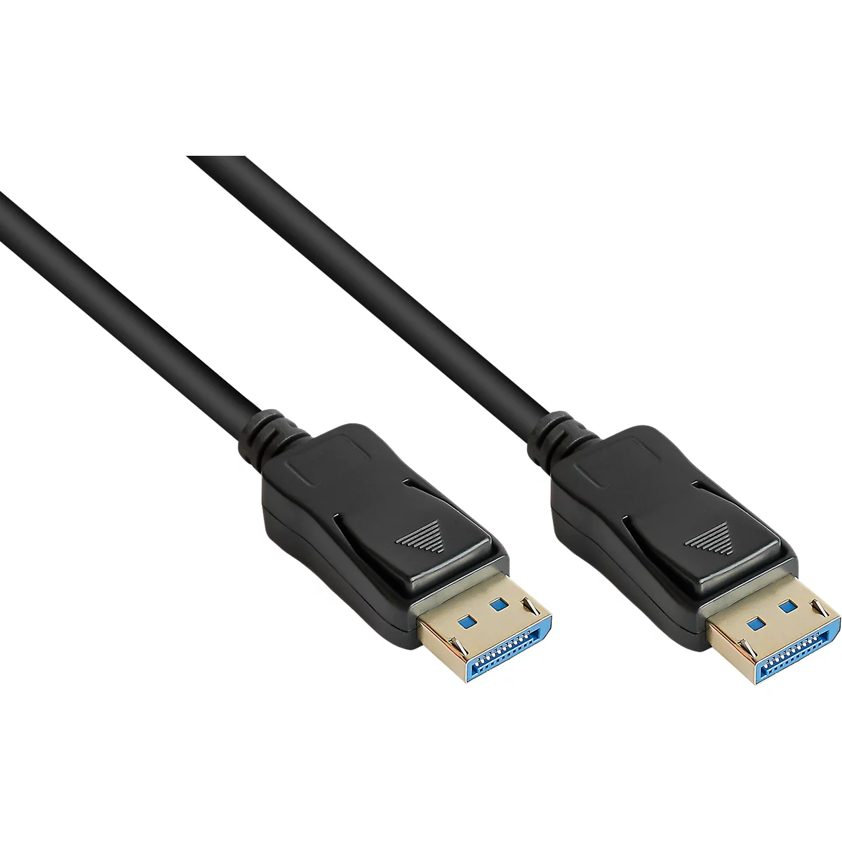 DisplayPort 2.0 kabel Goede verbindingen, tot 8K, tot 54 Gbit/s, koperdraden, vergrendelingsbeveiliging, lengte 2 m, zwart