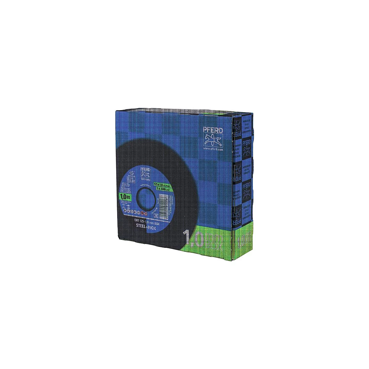 Disque à tronçonner STEELOX BOX D125x1mm, INOX, alésage 22,23mm PFERD
