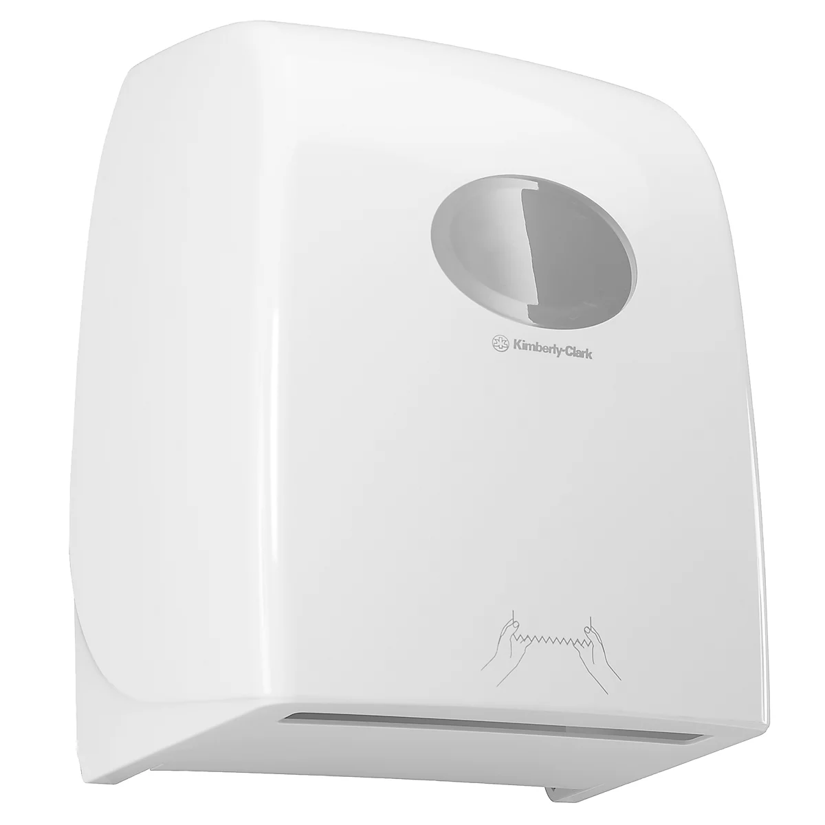 Distributeur d'essuie-mains en rouleau Aquarius® Kimberly-Clark 6959, L 428 x l 338 x H 241 mm, plastique, blanc