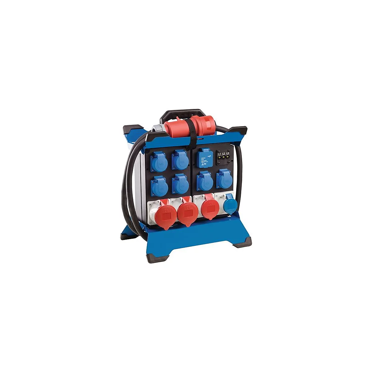 Distributeur de courant vertical CEE STECKY DUO 4 fiches CEE 400V,32 A,5 pôles