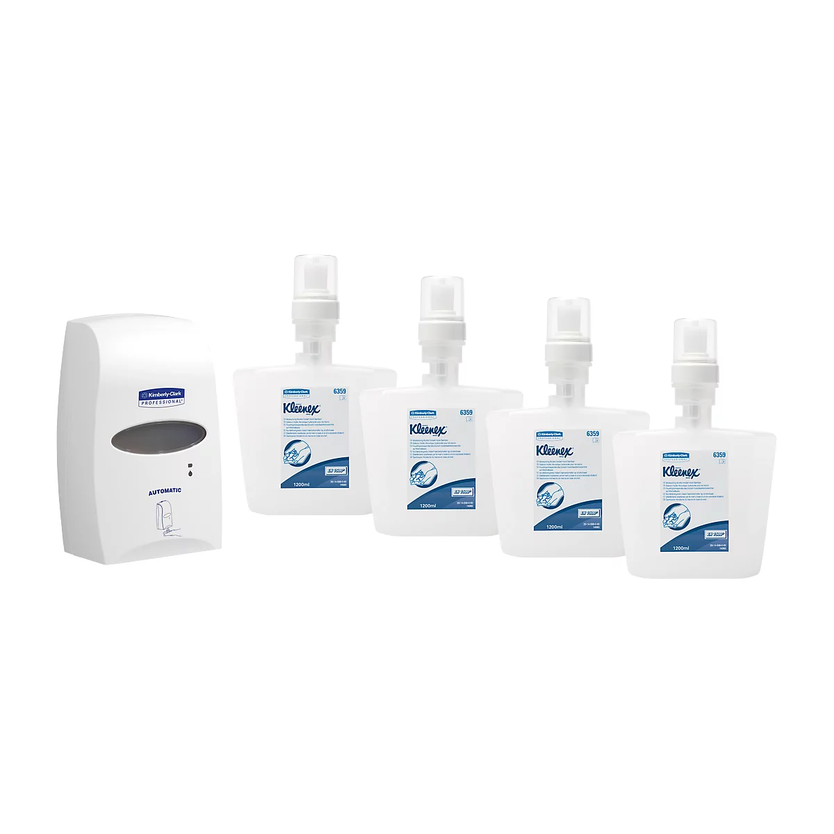 Distributeur de désinfectant Kimberly Clark Professional, sans contact, montage mural + cartouches de recharge gratuites