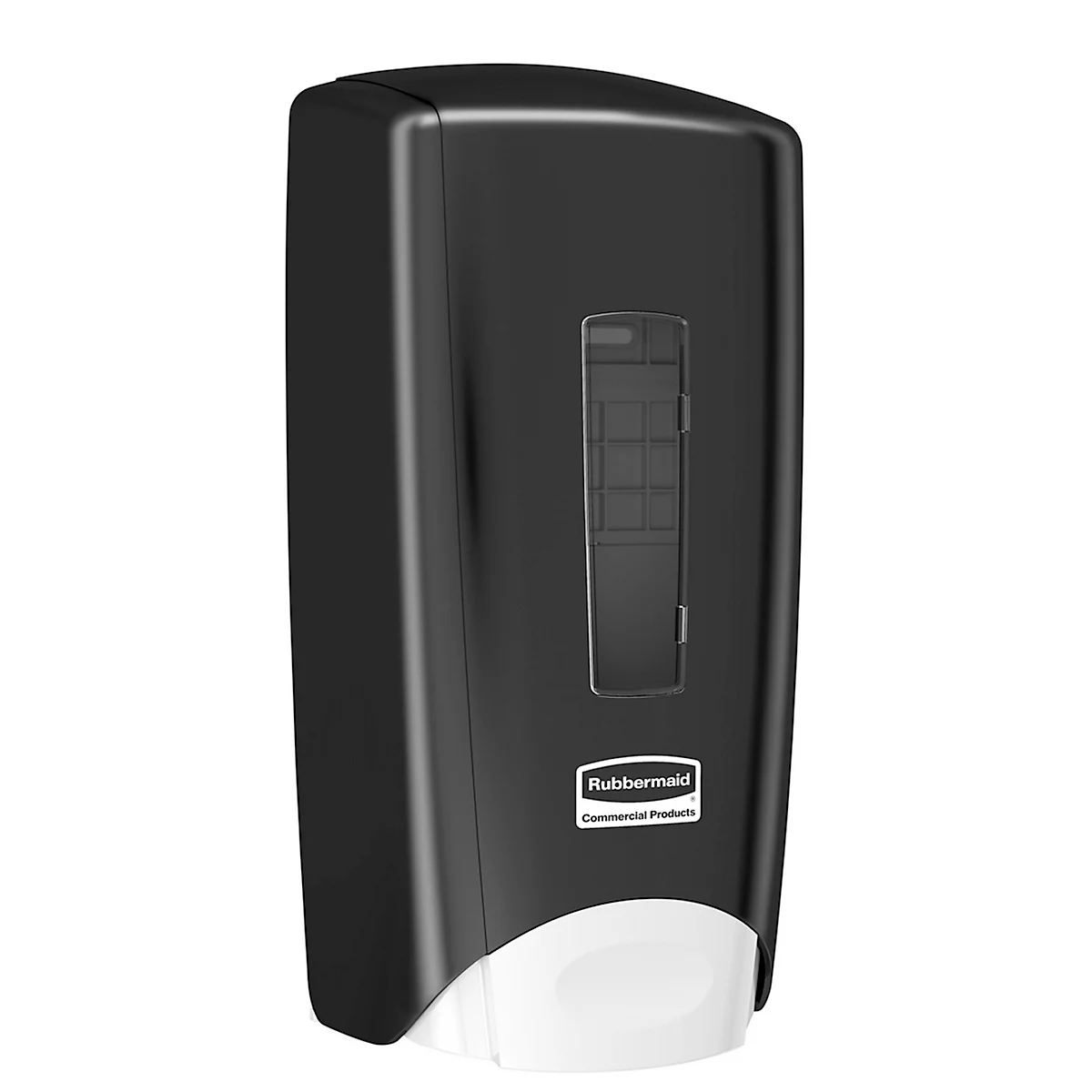 Distributeur de savon mousse Rubbermaid Flex, manuel, 1300 ml, L 99 x l 146 x H 298 mm, plastique, noir