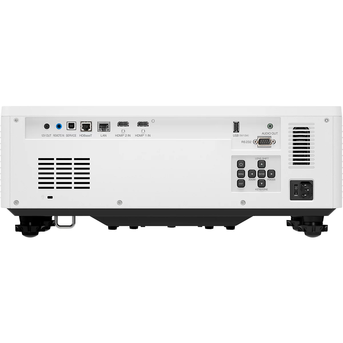 DLP Beamer Sharp P721Q, 4K UHD 3840 x 2160, 7200 ANSI Lumen, 1,6-facher Zoom, HDMI/USB/LAN, bis 20000 h, weiß