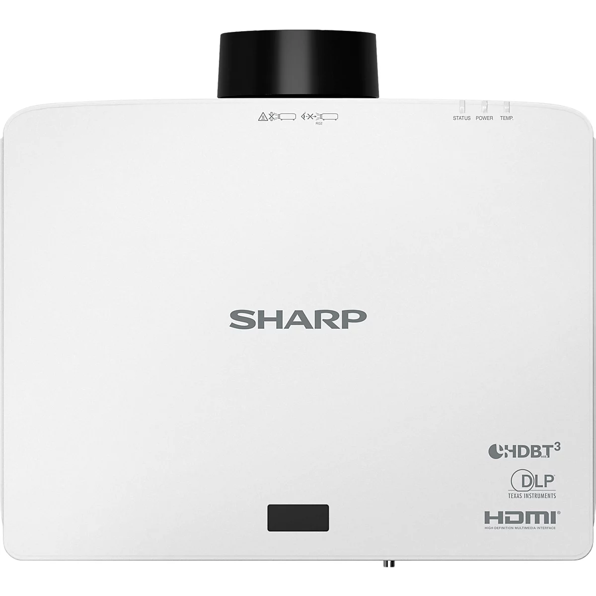 DLP Beamer Sharp P721Q, 4K UHD 3840 x 2160, 7200 ANSI Lumen, 1,6-facher Zoom, HDMI/USB/LAN, bis 20000 h, weiß