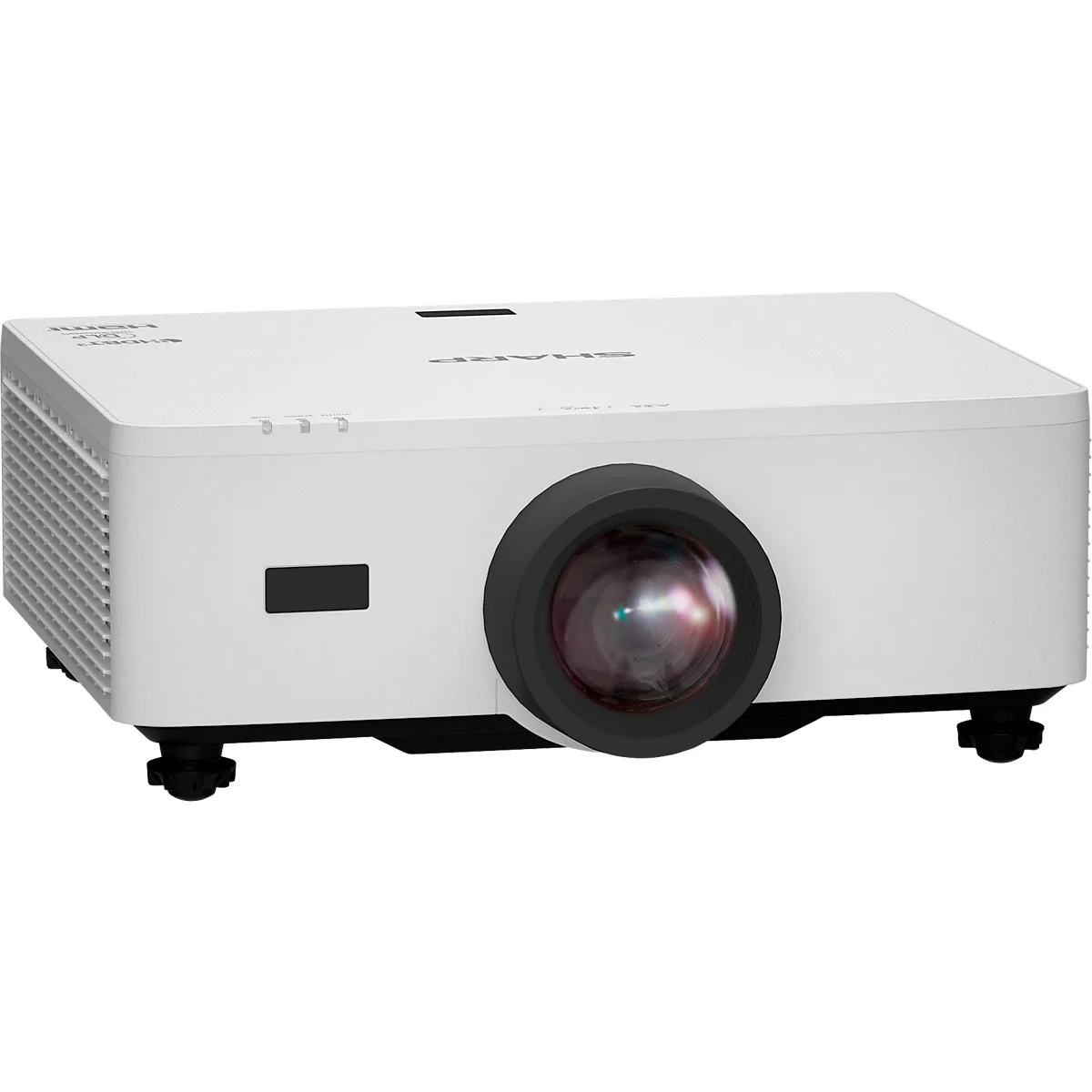 DLP Beamer Sharp P721Q, 4K UHD 3840 x 2160, 7200 ANSI Lumen, 1,6-facher Zoom, HDMI/USB/LAN, bis 20000 h, weiß