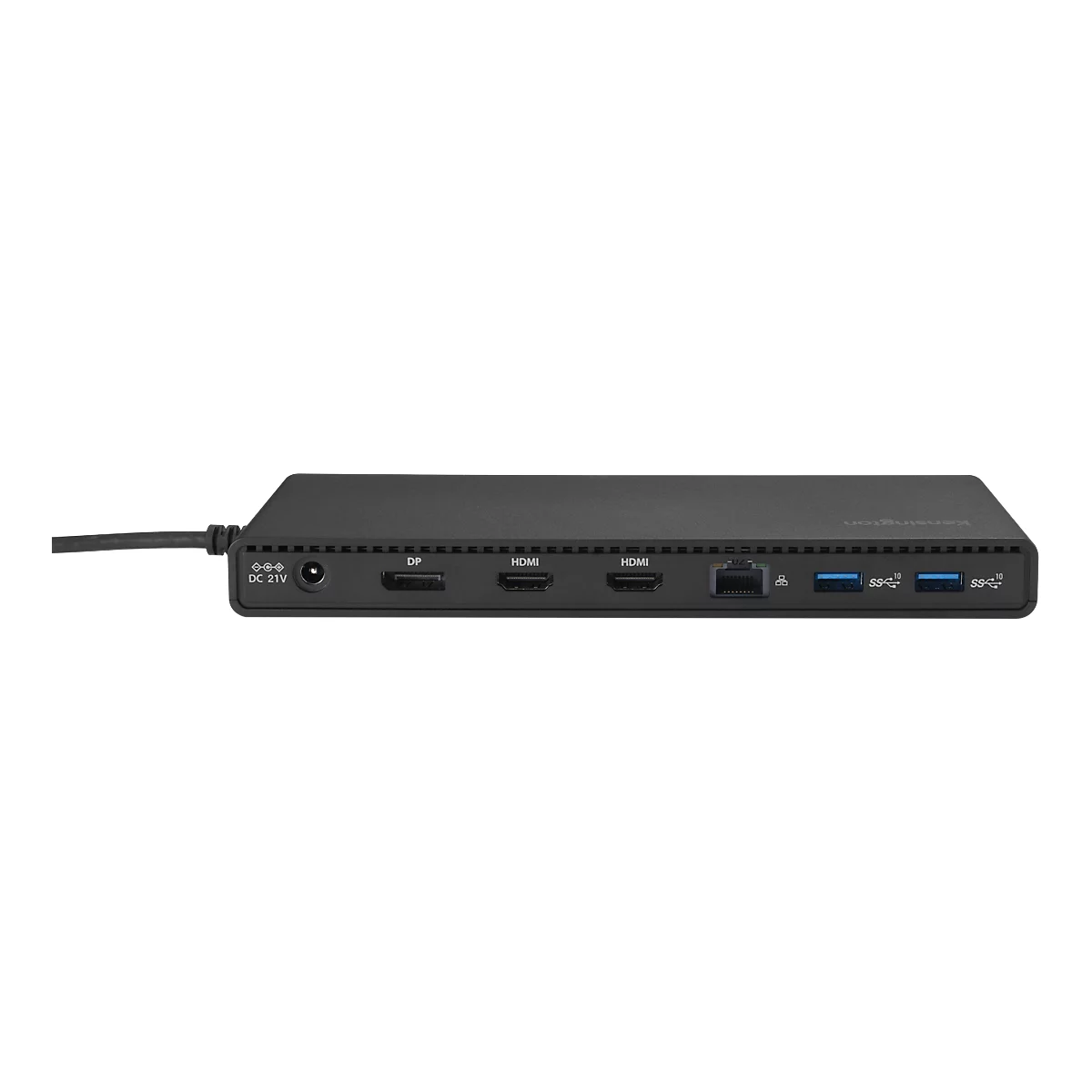 Docking station Kensington SD4842P USB-C Triple Video, 100 W, 4K, 1080 px, voor maximaal 3 monitoren, DisplayPort/HDMI/USB/LAN/Audio, PCR, zwart