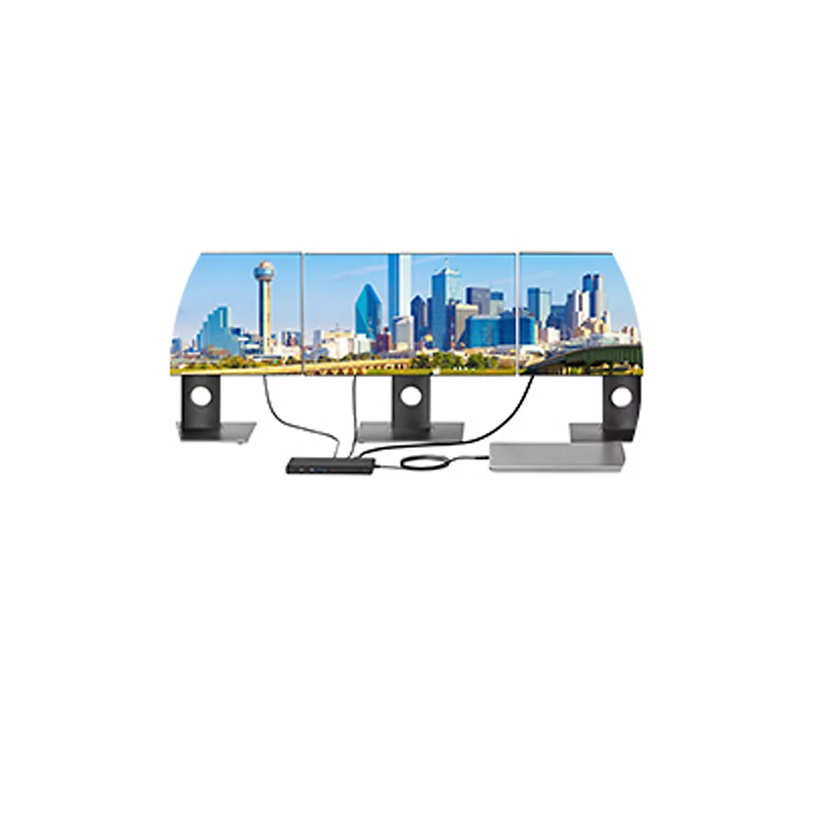 Dockingstation Kensington SD4842P USB-C Triple Video, 100 W, 4K, 1080 px, für bis zu 3 Monitore, DisplayPort/HDMI/USB/LAN/Audio, PCR, schwarz