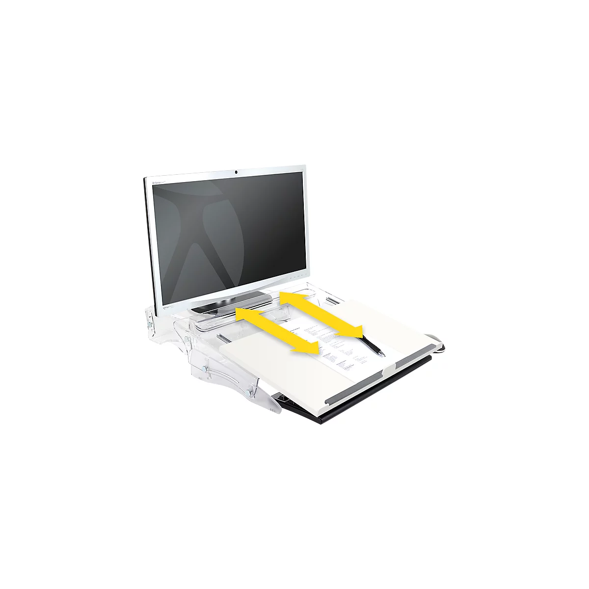 Documentenhouder Flex Desk 630 New, in hoogte verstelbaar, met opbergvak