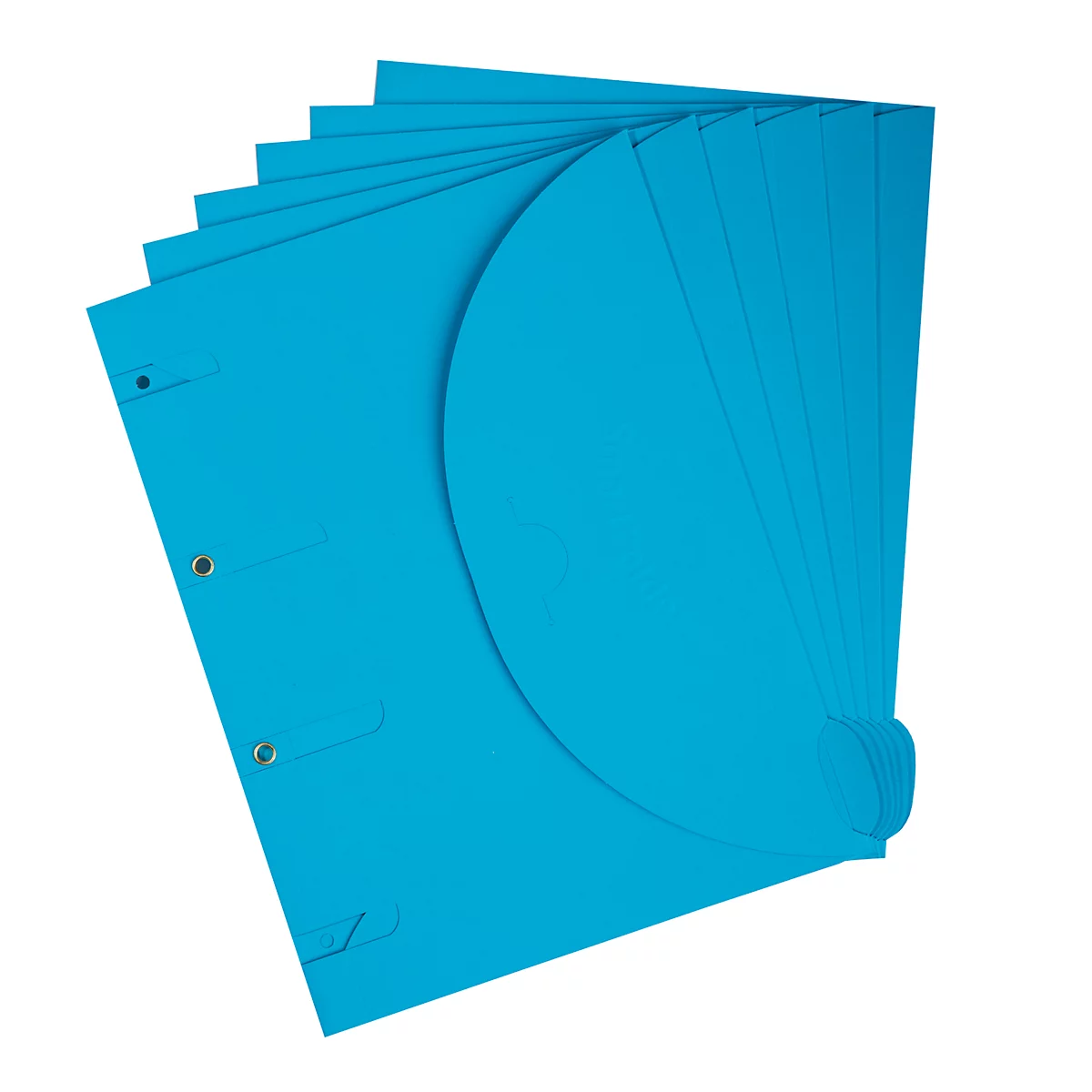 Documentenmap TARIFOLD Smartfolder, formaat A4, voor max. 80 vel, karton, blauw, 6 stuks