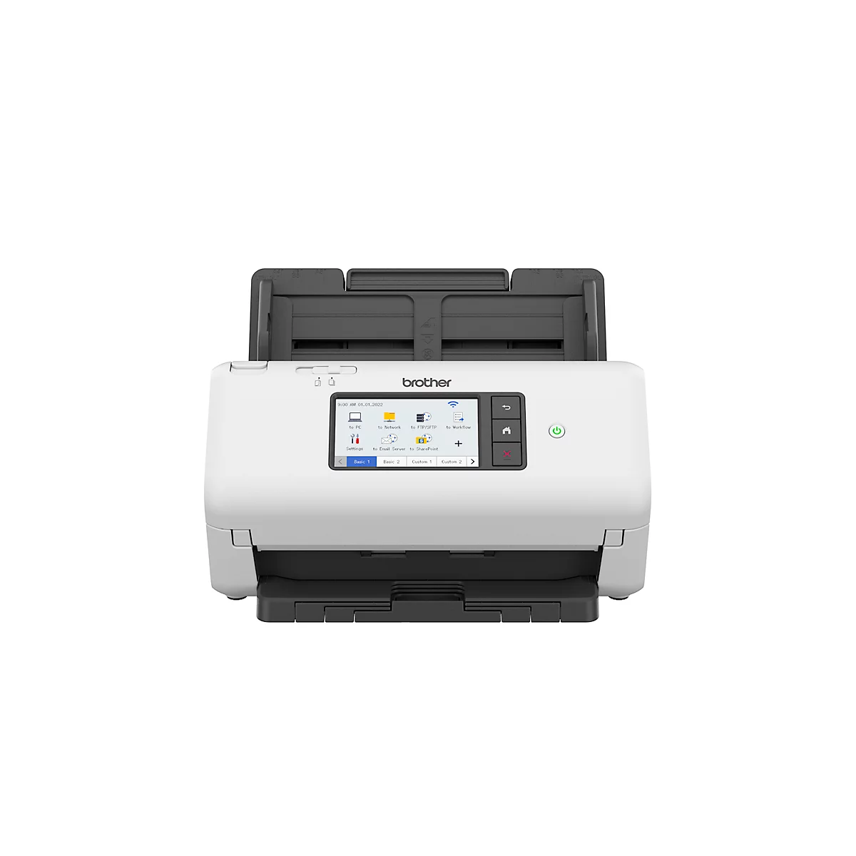 Documentscanner Brother ADS-4700W, zwart-wit/kleuren, 40 pagina's/min &amp; 80 beelden/min, duplex ADF, mobiel scannen, touchscreen, USB/LAN/WLAN, tot A4