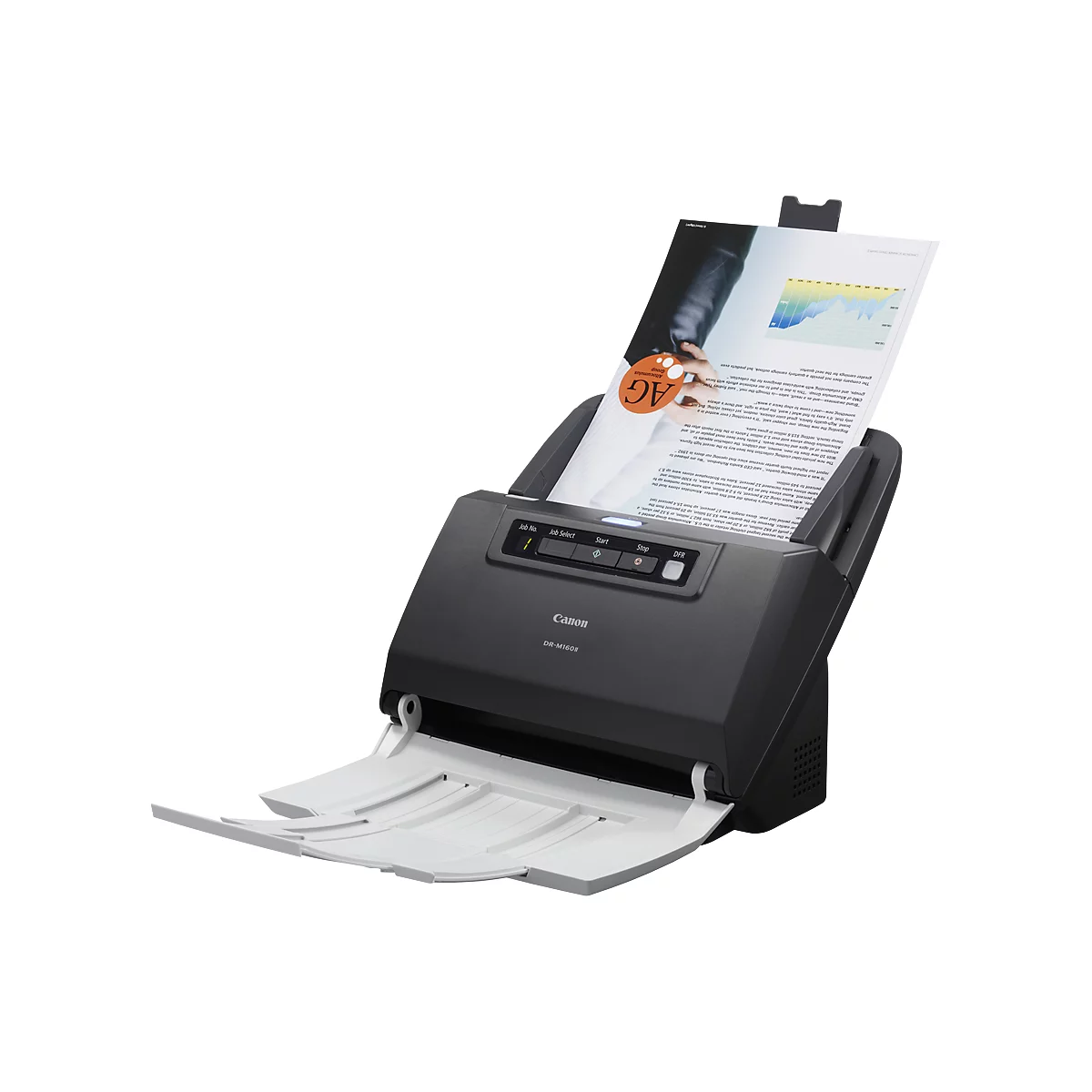 Documentscanner Canon imageFormula DR-M160II, 75 vel invoer, CaptureOnTouch, Kofax VRS, B 280 x D 172 x H 178 mm