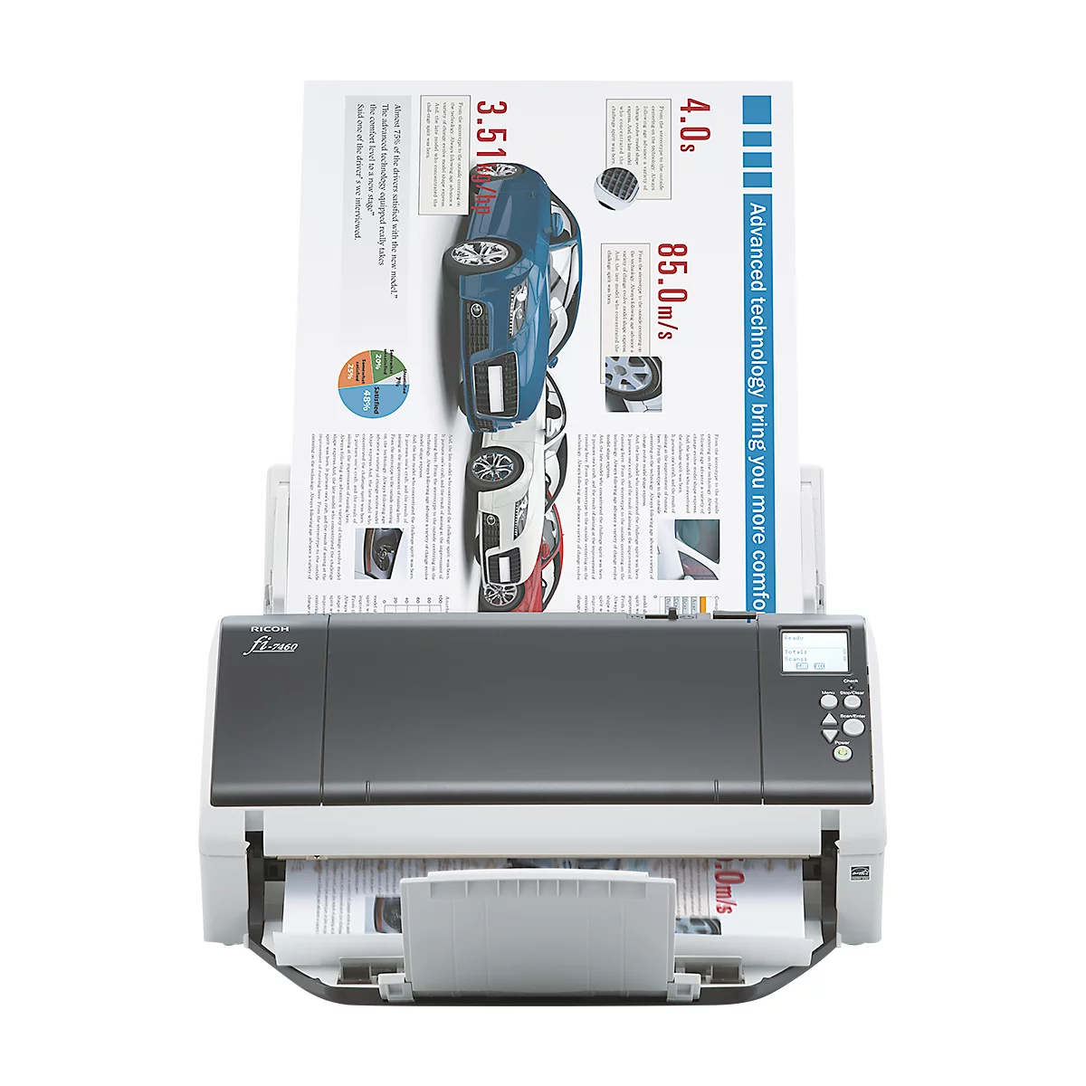 Documentscanner FUJITSU fi-7460, voor A3, A2 en A1, met automatische invoer