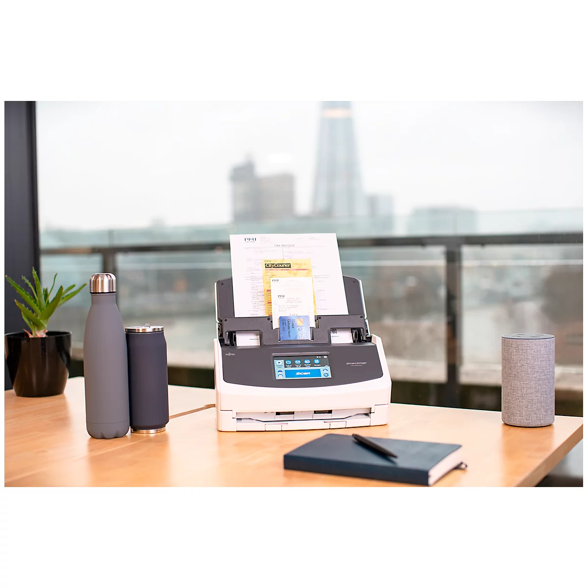 Documentscanner FUJITSU ScanSnap iX1600, zwart-wit/kleuren, USB/WLAN, dubbelzijdig, 600 dpi, 40 pagina's/min, tot A4