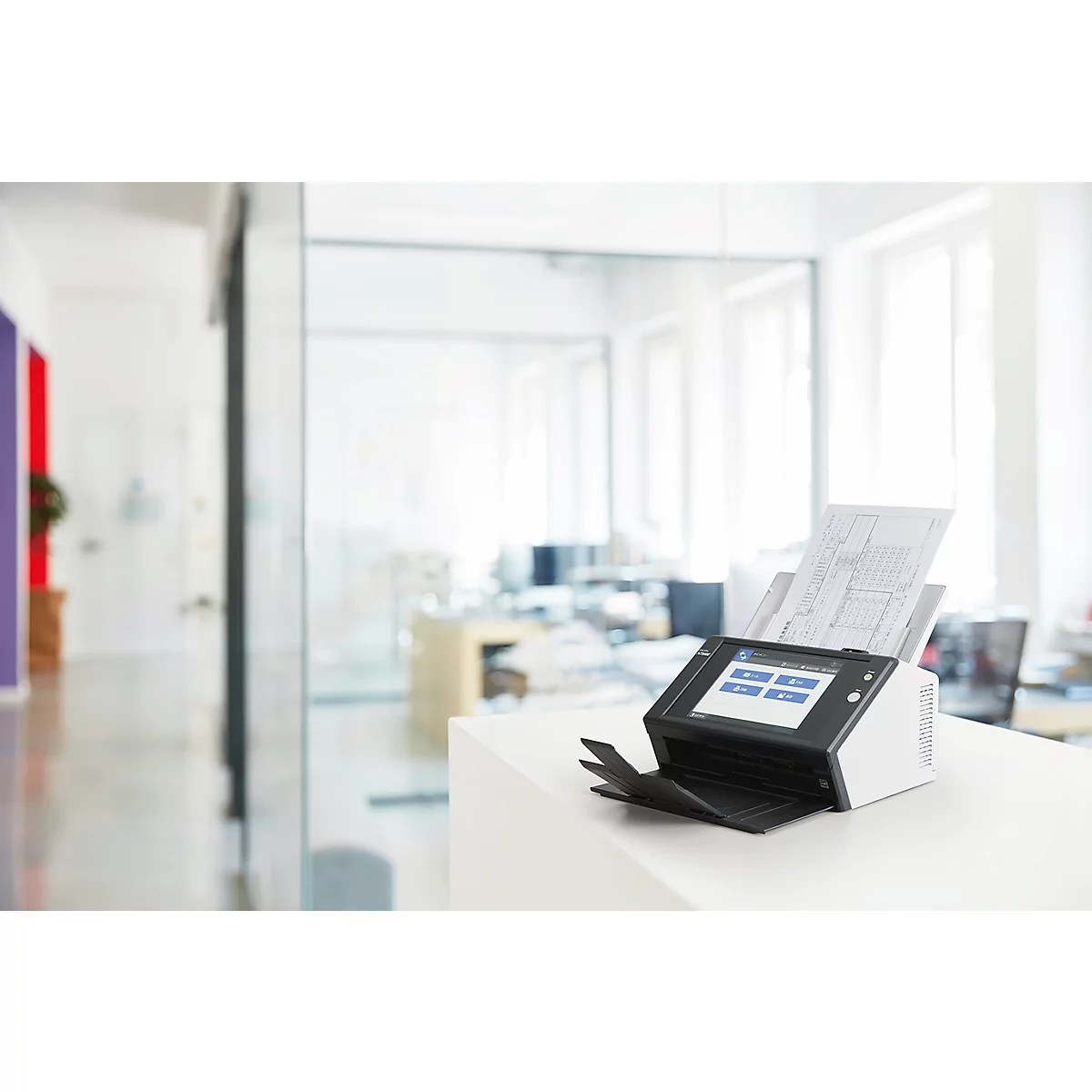 Documentscanner RICOH N7100E, netwerkcompatibel, zwart-wit/kleur, USB, duplex, 200/300 dpi, 25 ppm, tot A4
