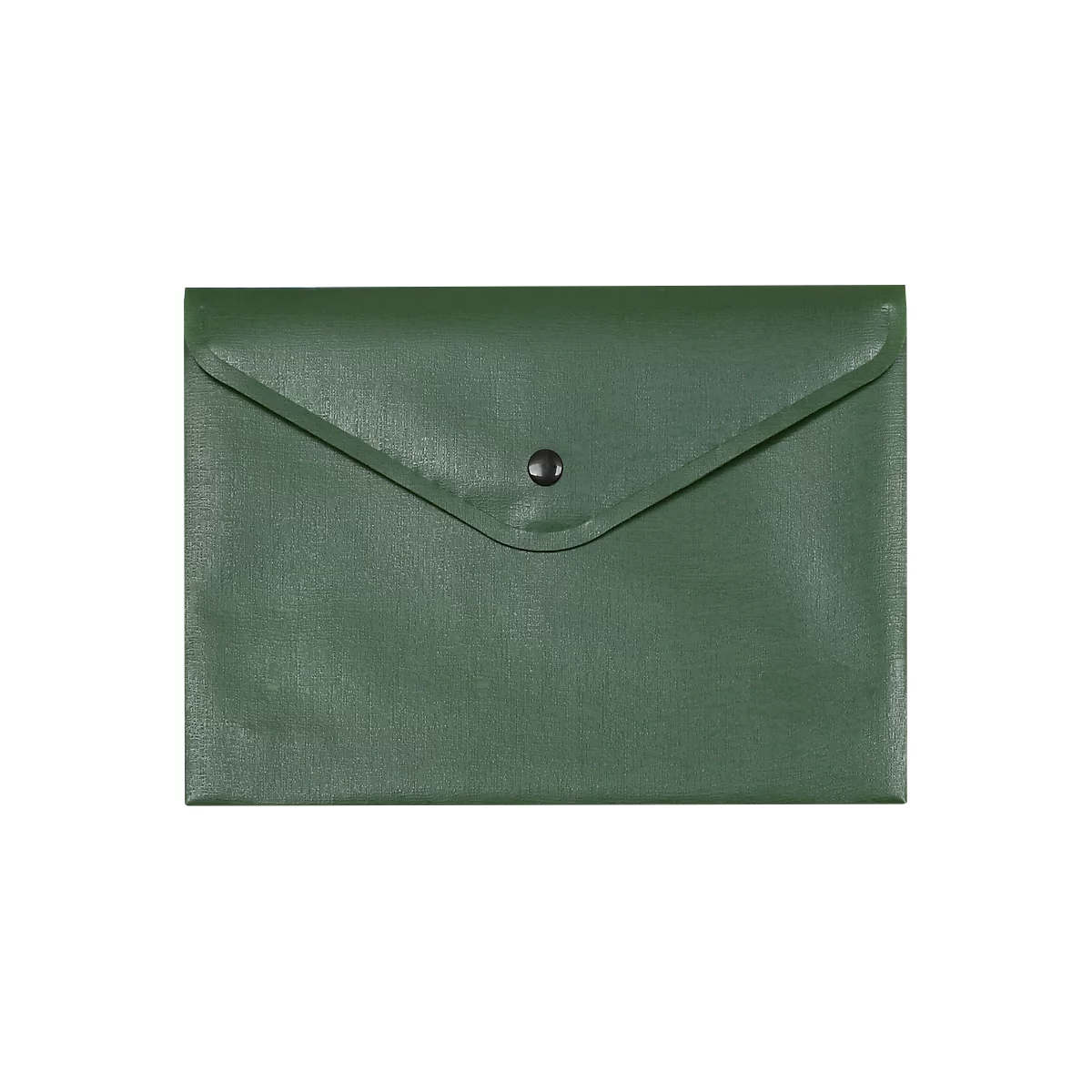 Documenttas FolderSys, zwarte drukknoopsluiting, polypropyleen, formaat A5, groen, 10 stuks