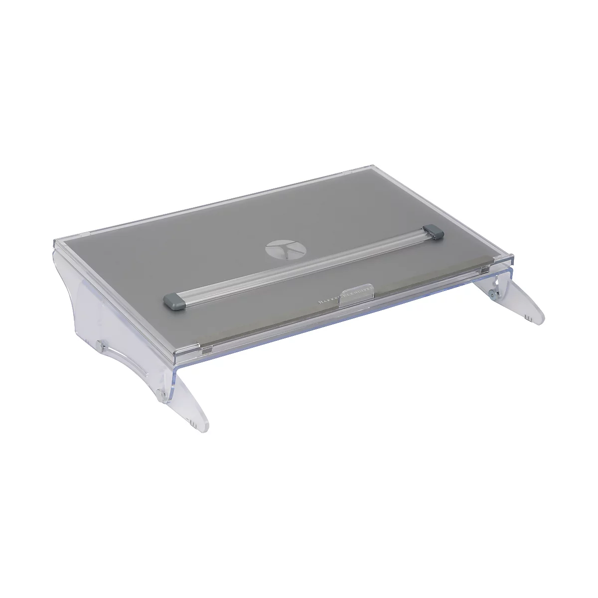 Dokumentenhalter BakkerElkhuizen FlexDesk 640CR, ergonomisch, höhenverstellbar, inkl. ComfortRead, Acryl, transparent-hellgrau